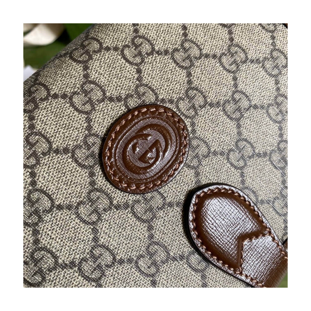 Gucci Mini Shoulder Bag with Interlocking G in GG Supreme