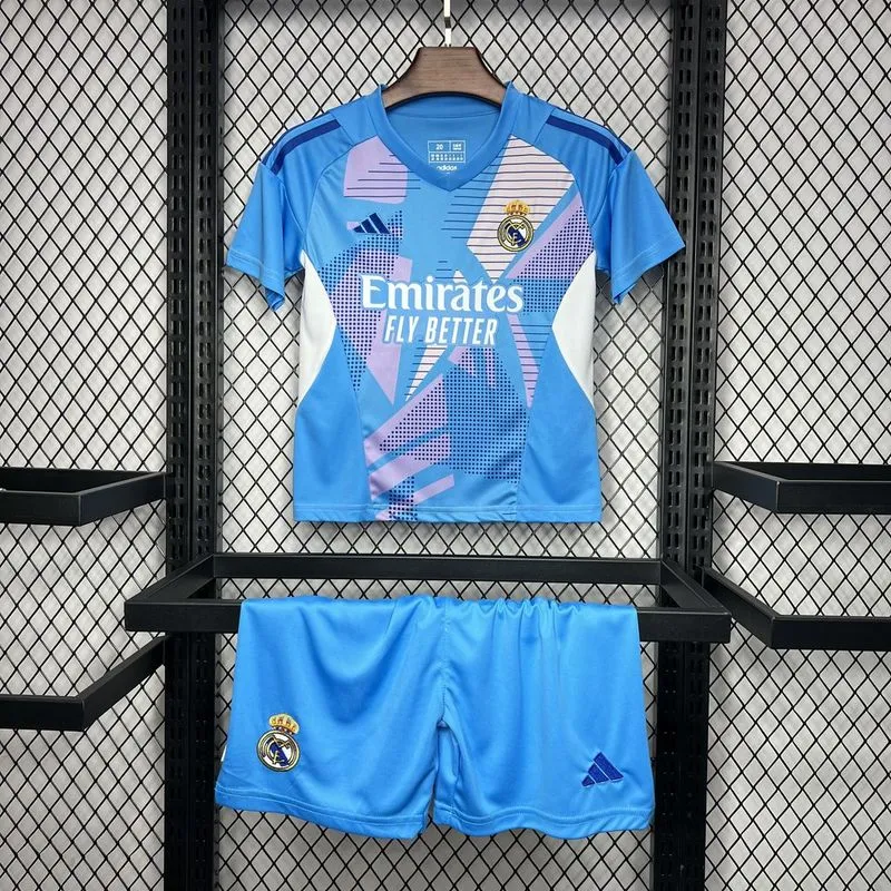 2024-25 Real Madrid goalkeeper Kids Soccer Jersey