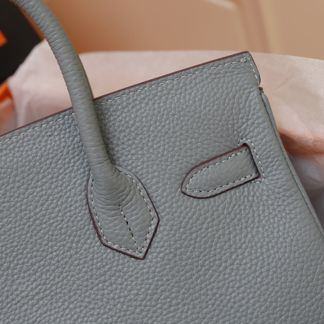 Hermes Birkin Bag 30 Tempered Gray Togo Gold Hardware