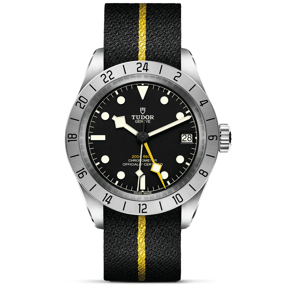 TUDOR Black Bay Pro 39mm Steel Automatic Fabric Strap Watch M79470-0002