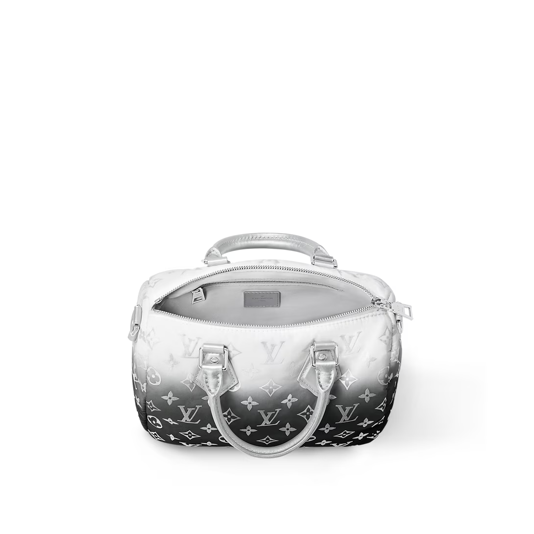 Louis Vuitton Speedy Bandouliere 25 Frost Gardiant Silver 25cm M11848