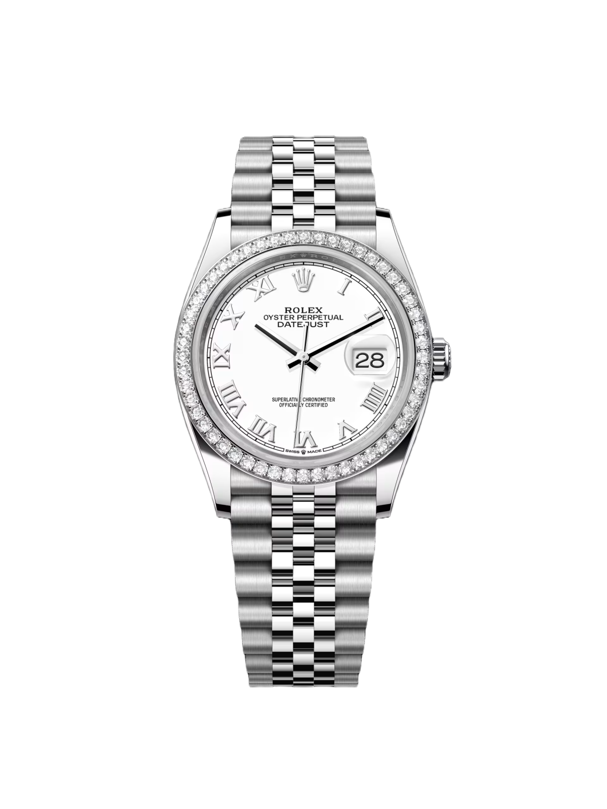 Rolex  Datejust 36mm 126284RBR White Dial
