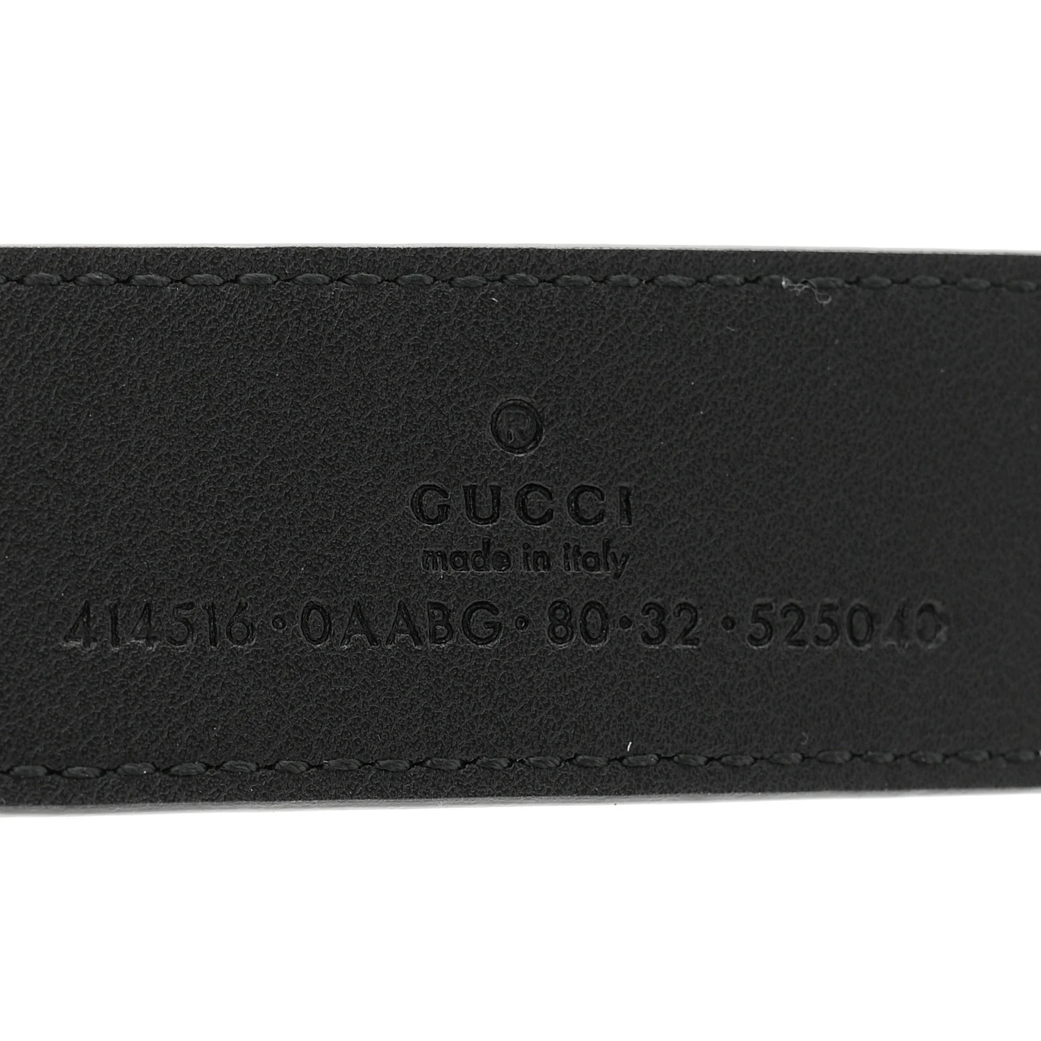 Calfskin Double G 30mm Belt 80 32 Black