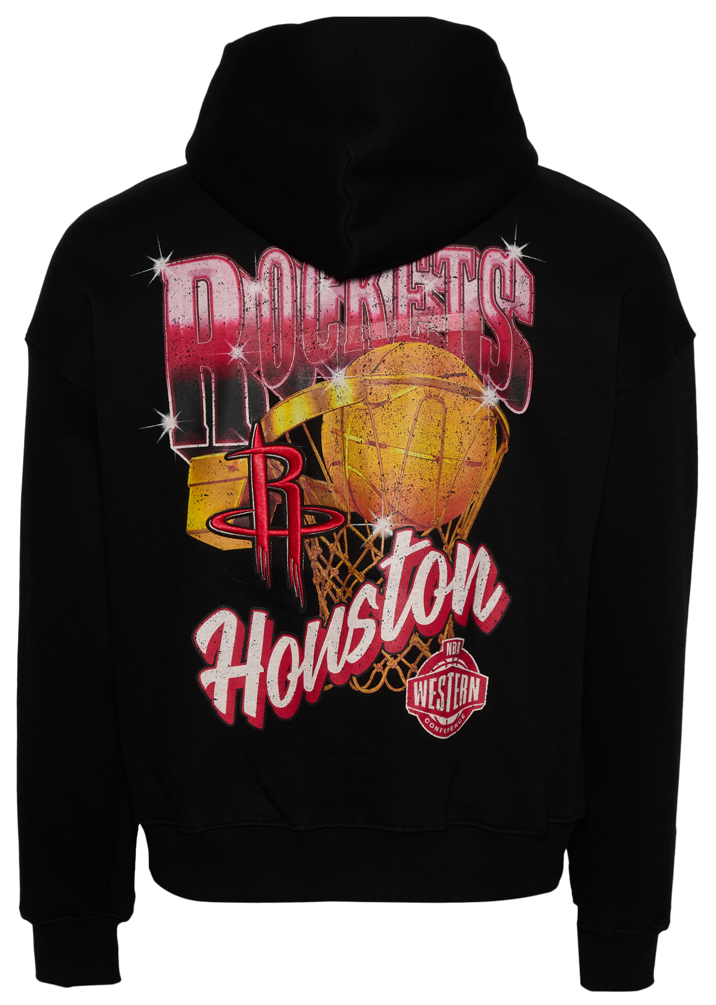Pro Standard Rockets Gold Hoops Pro Full-Zip Hoodie