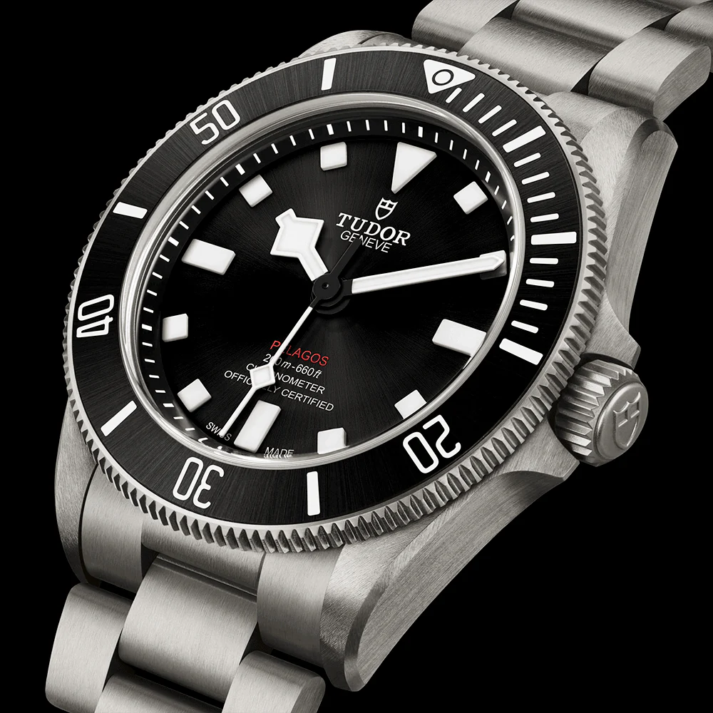 TUDOR Pelagos 39mm Black Sunray Dial & Ceramic Bezel Titanium Automatic Watch M25407N-0001