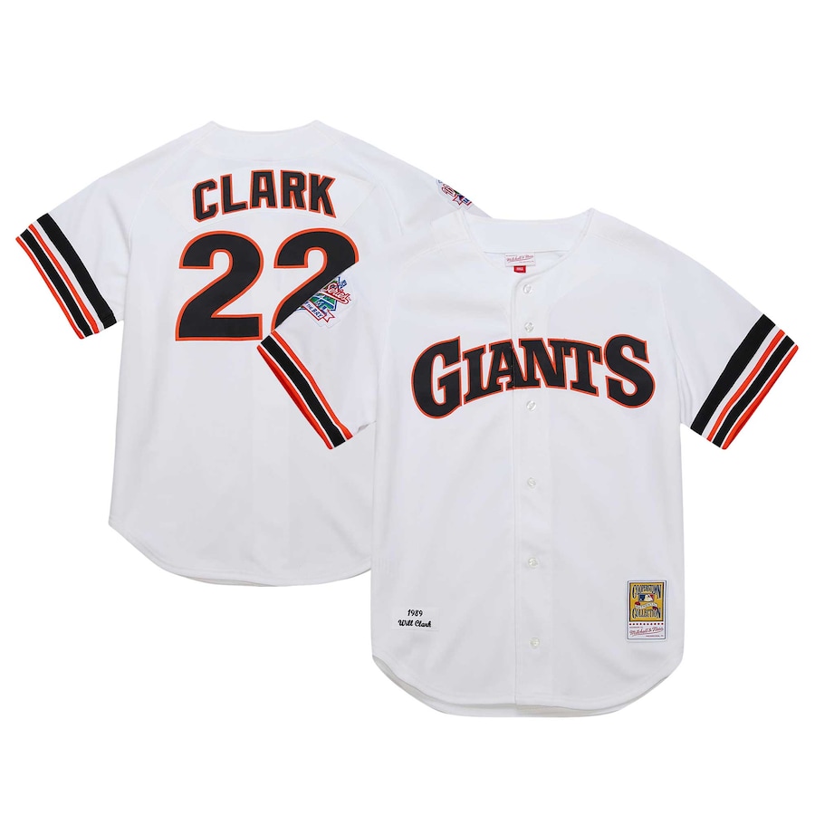 Will Clark San Francisco Giants Mitchell&Ness Cooperstown Collection 1989 Jersey White