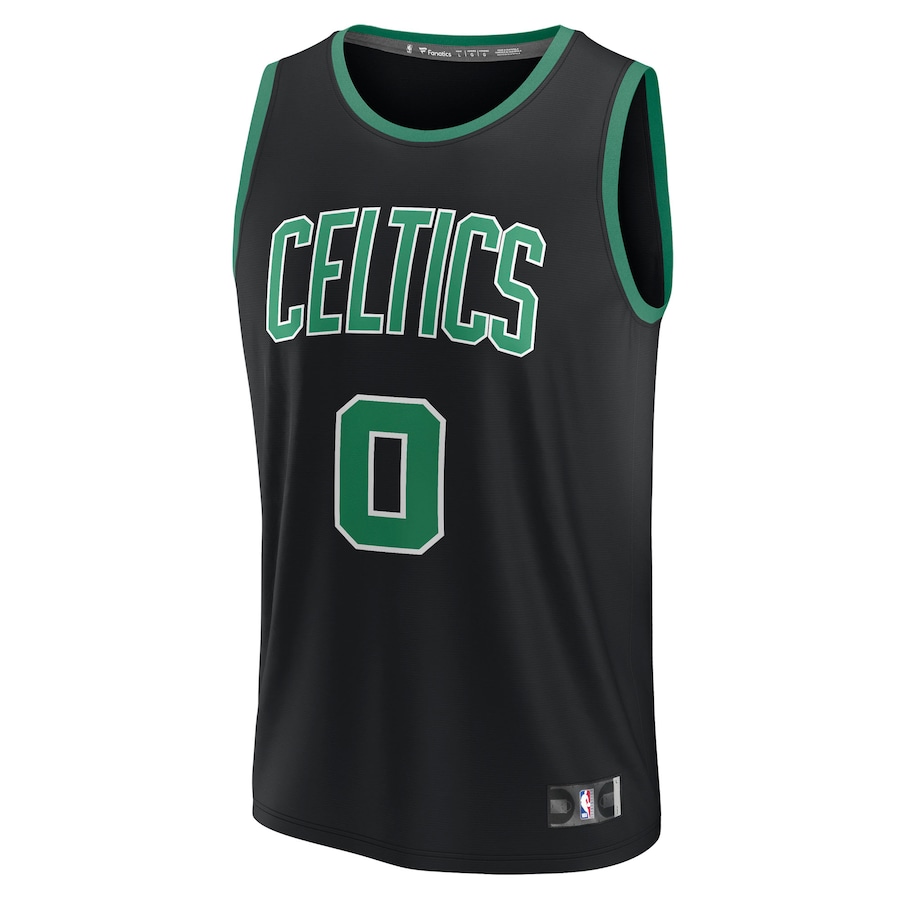 Youth Boston Celtics Jayson Tatum Fanatics Black Fast Break Replica Jersey - Statement Edition