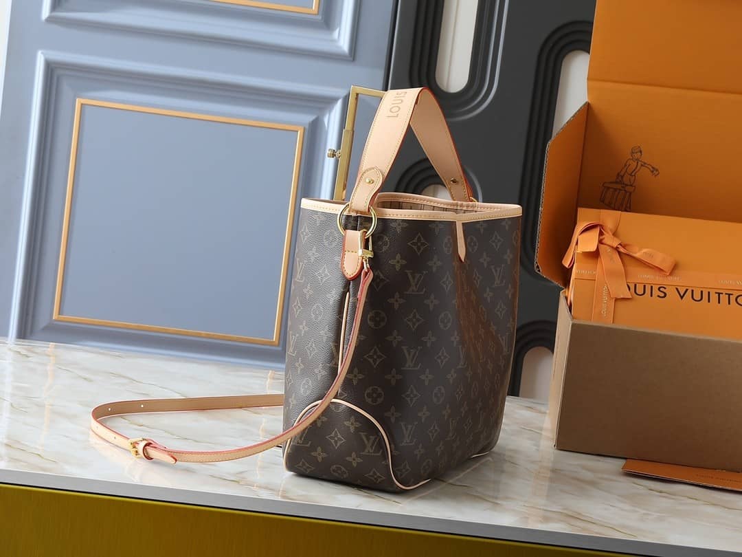 Louis Vuitton Delightful Monogram Bag Brown 40Cm M40352