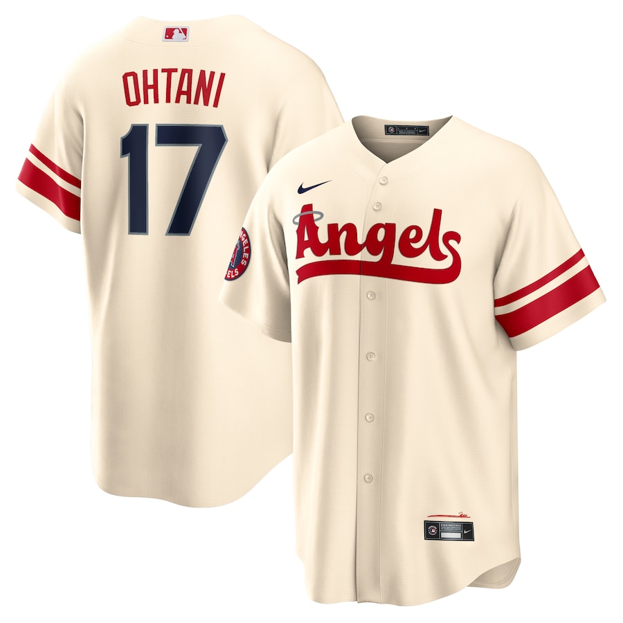 Shohei Ohtani Los Angeles Angels City Connect Player Jersey Cream