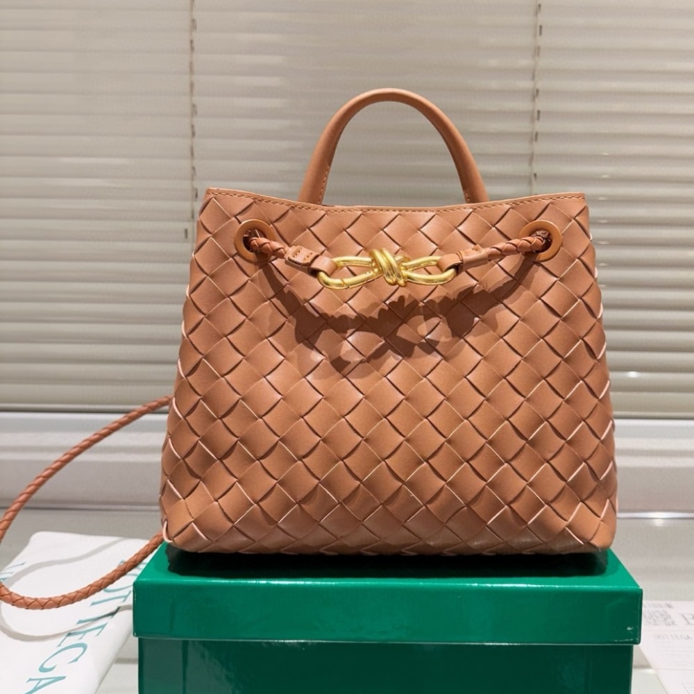 Bottega Veneta Small Andiamo Bag In Cognac 25Cm
