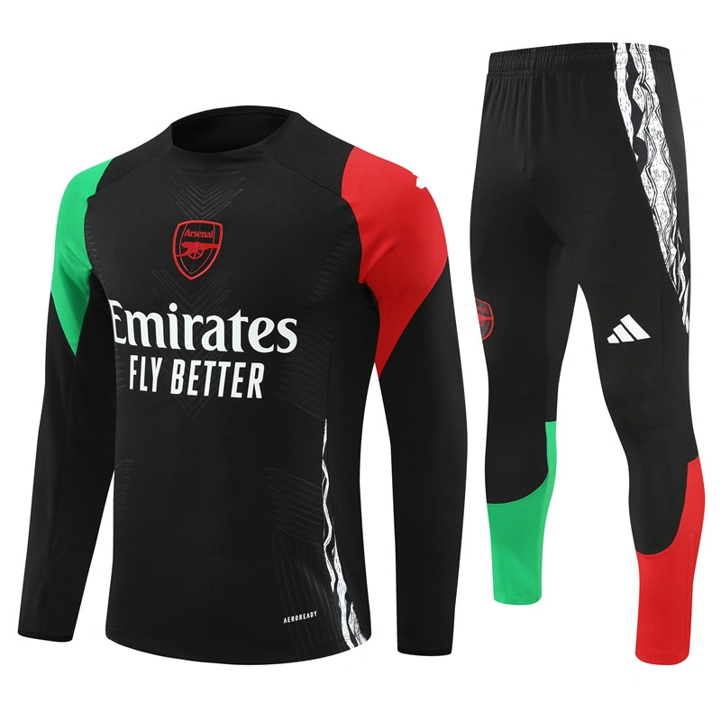 2024-25 Arsenal Black [Player Edition] Long Sleeve Training Suit