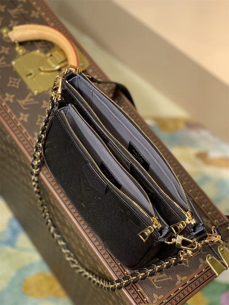Louis Vuitton Multi Pochette Accessoires 25Cm Black Noir
