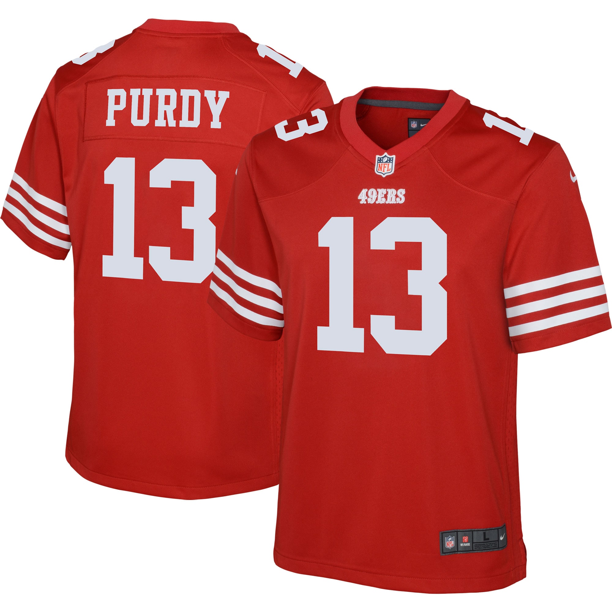 Brock Purdy San Francisco 49ers Nike Youth Game Jersey - Scarlet