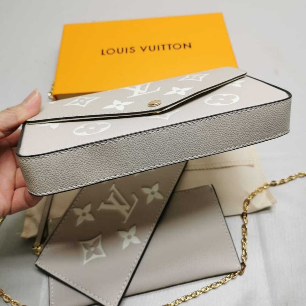 Louis Vuitton Félicie Pochette Monogram Grey 21Cm M82610