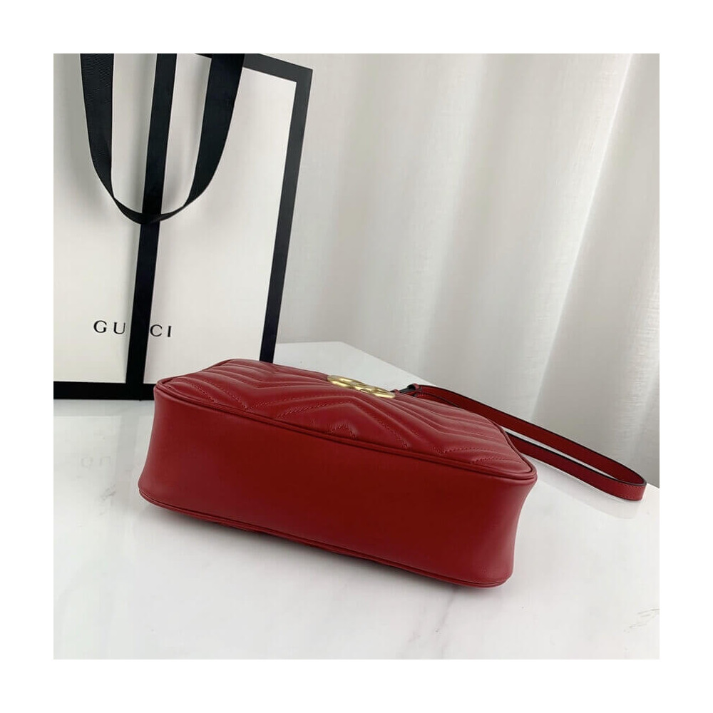 Gucci GG Marmont Small Shoulder Bag Red