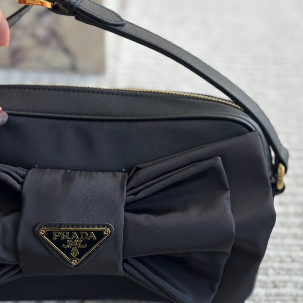 Prada Tessuto Fiocco Bow Crossbody Bag 24Cm