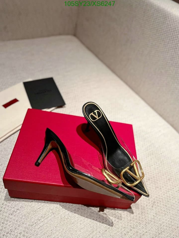 Valentino VLogo 80 Vinyl Leather Mule In Black