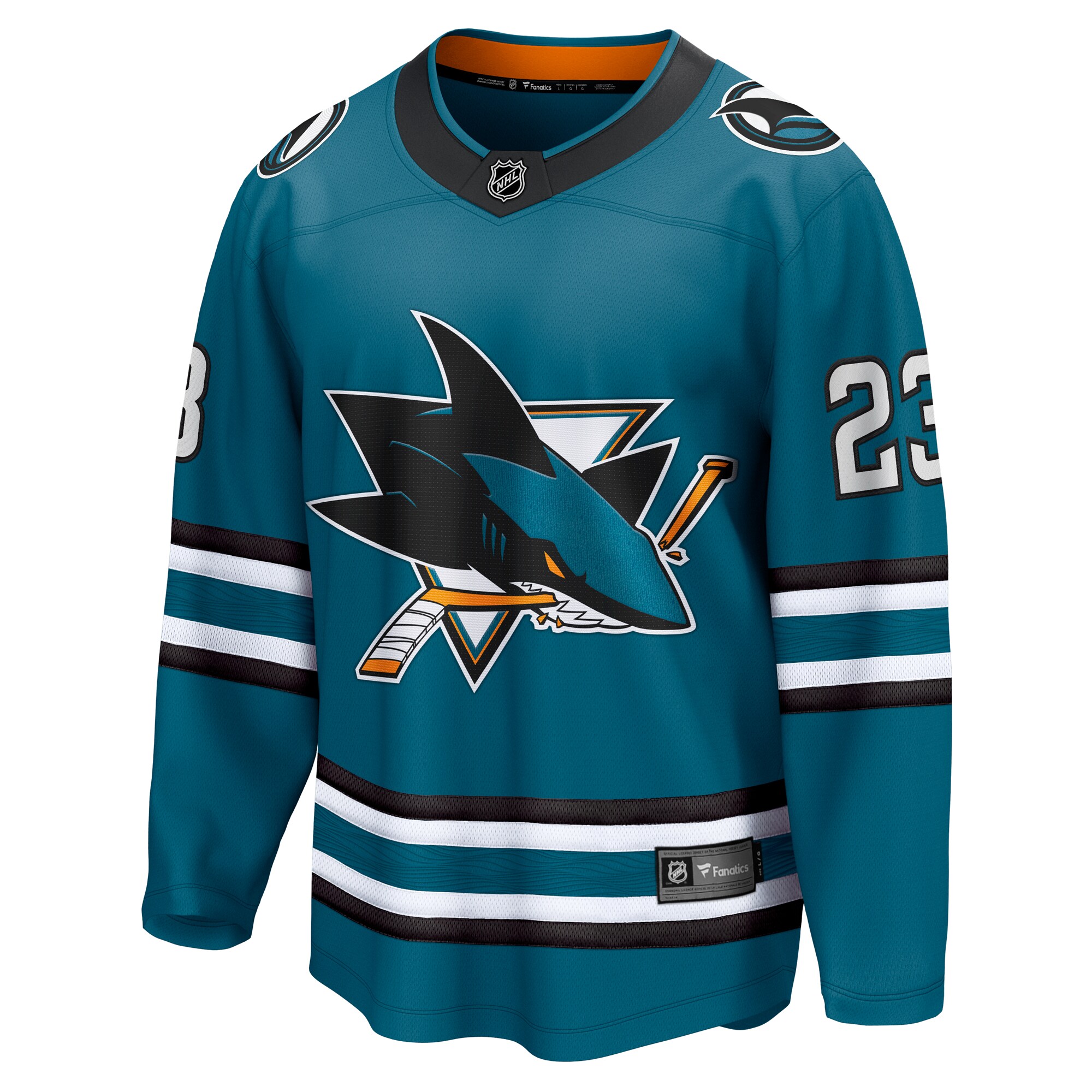 Oskar Lindblom San Jose Sharks Fanatics Home Breakaway Jersey – Teal