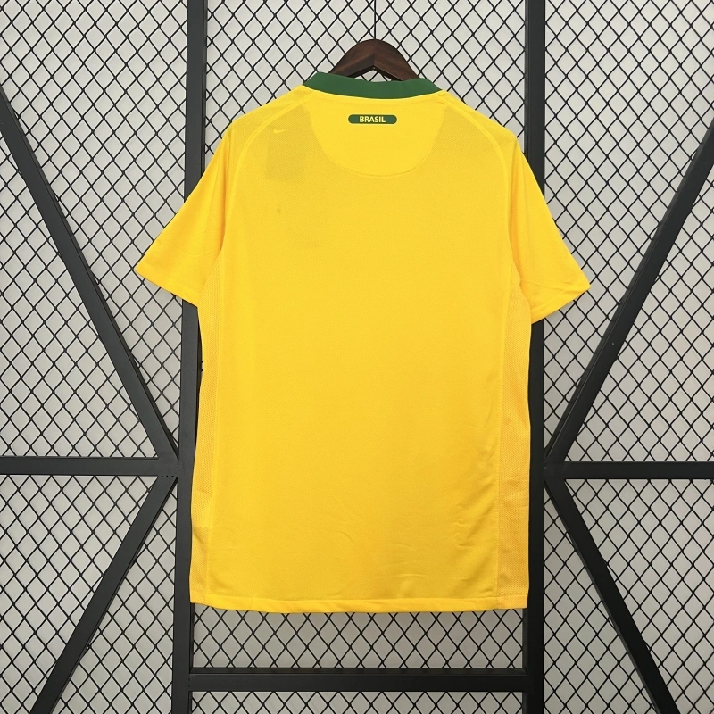 retro 2010 Brazil football jersey retro