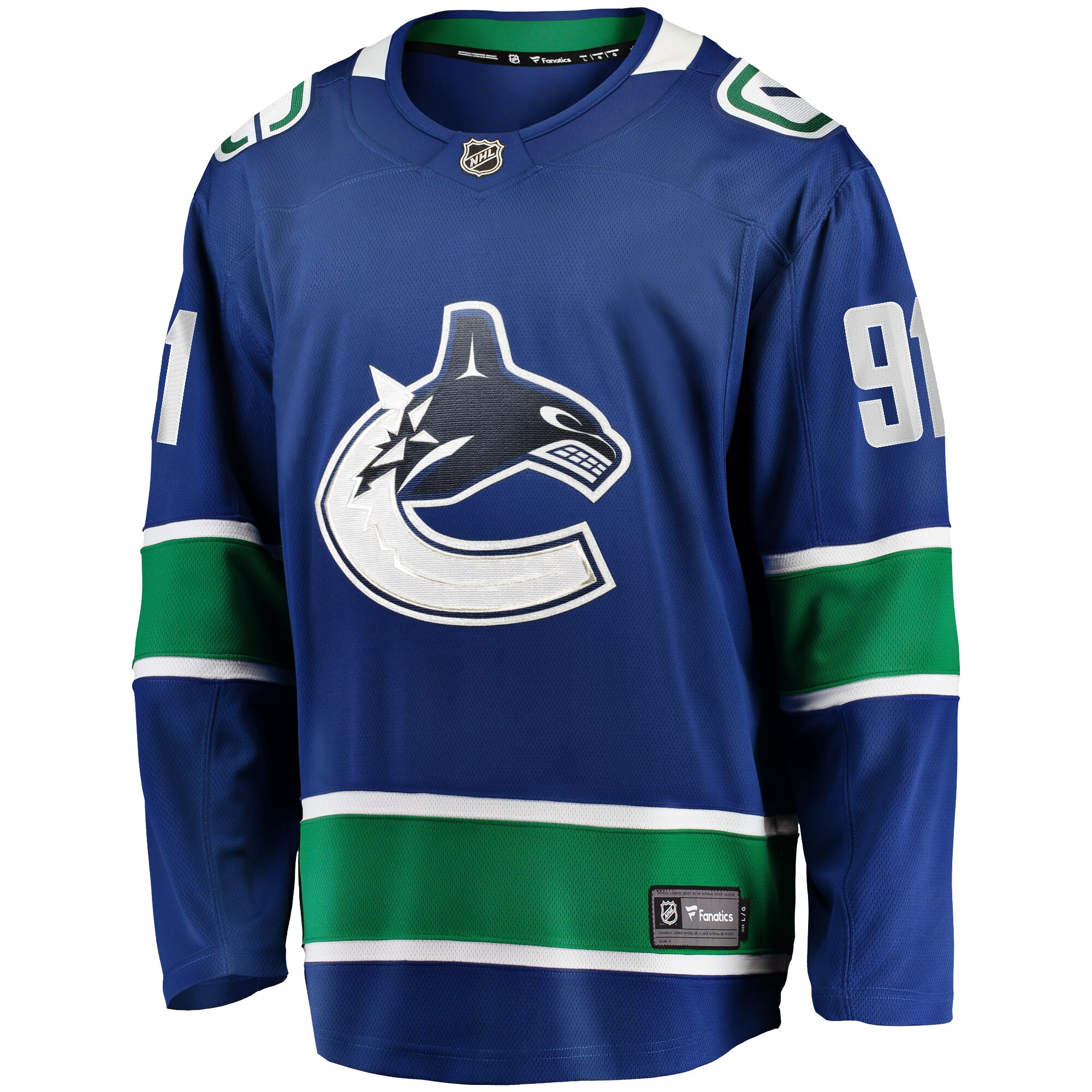 Nikita Zadorov Vancouver Canucks Fanatics Home Premier Breakaway Player Jersey – Blue