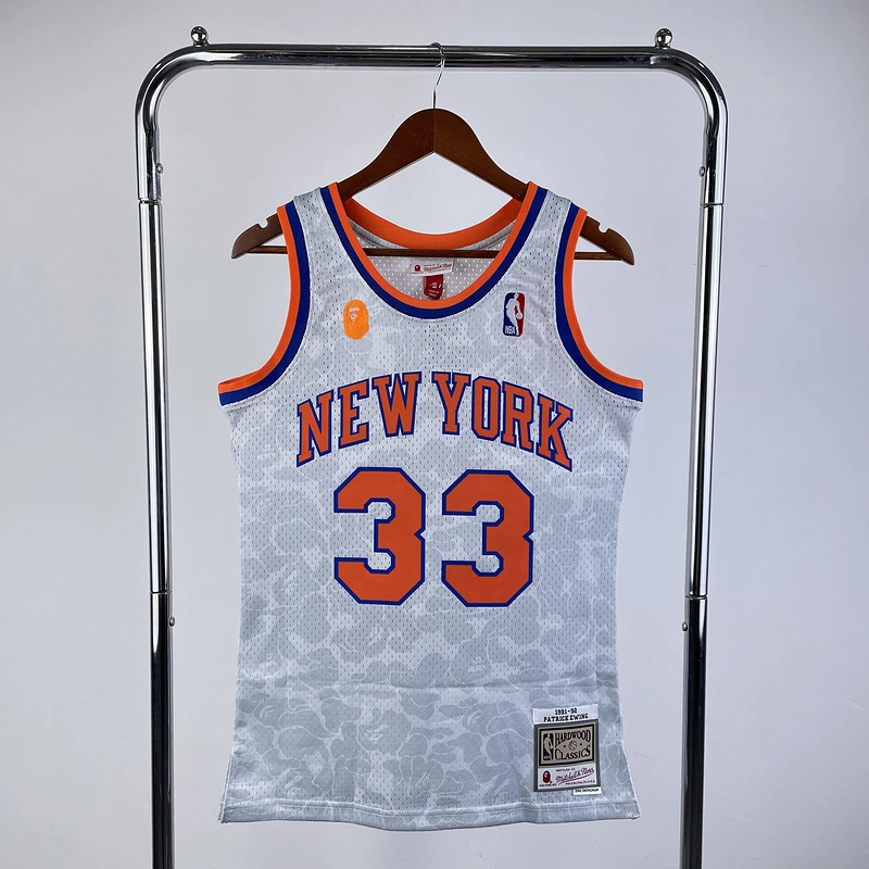 2023 New York Knicks 33 BAPE Basketball Jersey