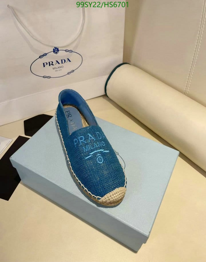 Prada Linen Espadrilles Blue 1S841M376F0013F020