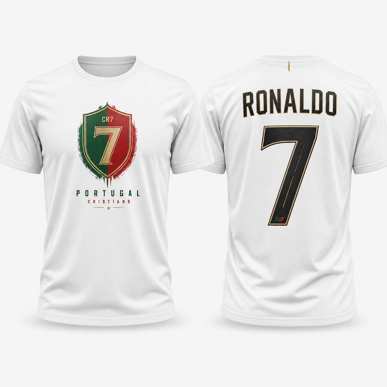 Cristiano Ronaldo Number Pure Cotton T-Shirt – Limited-Time Offer