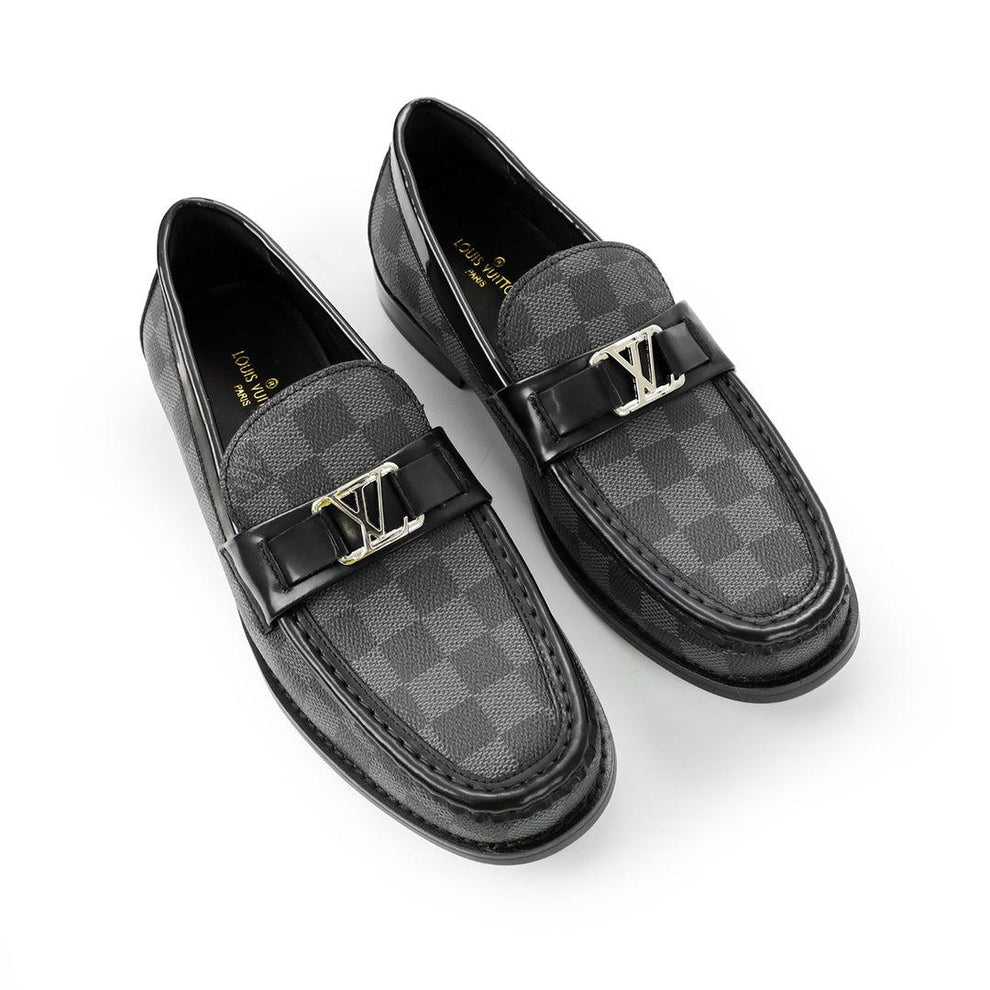 Louis Vuitton LV Monte Carlo Mocassin Damier Black Loafers for Men