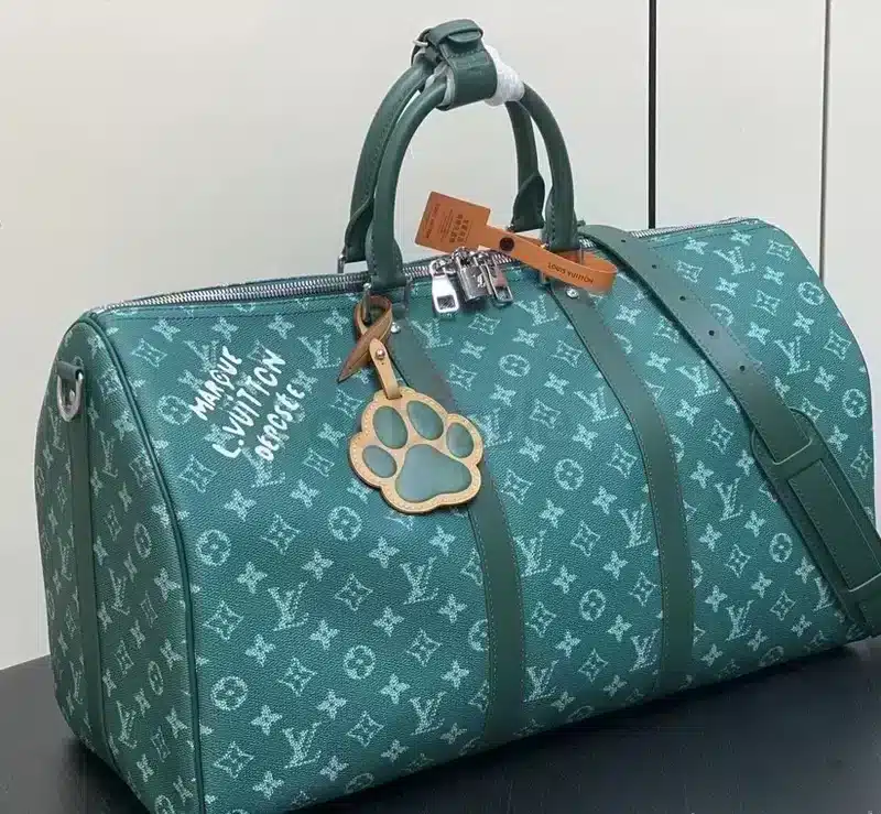 Louis Vuitton Keepall Bandoulière Green 45Cm M46593