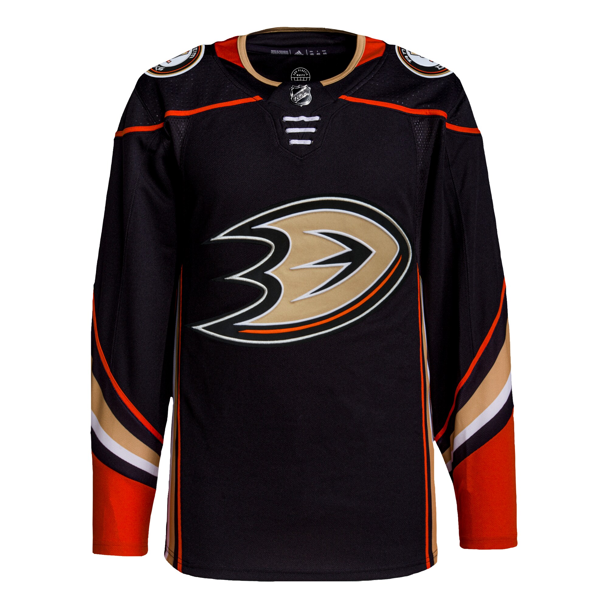 Anaheim Ducks adidas Men’s Home Authentic Jersey – Black