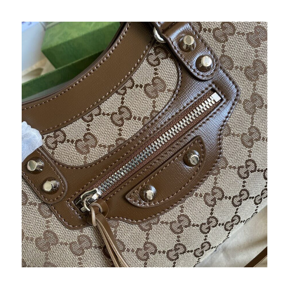 Gucci x Balenciaga GG Canvas City Bag 30cm