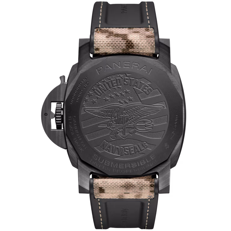 Panerai Submersible QuarantaQuattro GMT Navy SEALs Carbotech™ 44mm PAM01513