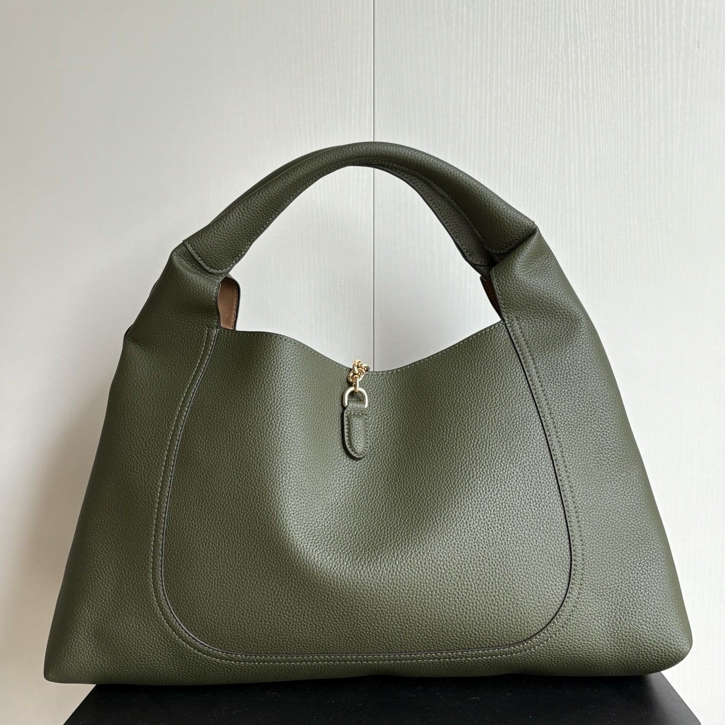 Gucci Softbit Maxi Shoulder Bag Green 46Cm 837466 AAEAO 3332