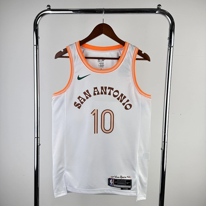 2024 NBA San Antonio Spurs 10 SOCHAN Basketball Jersey