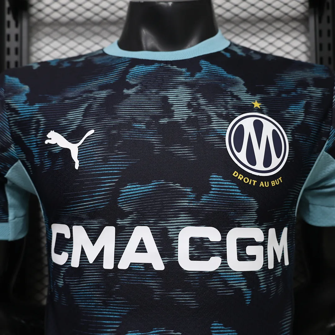 2026/27 Ligue 1 Marseille Team Away Football Jersey Player Version - JerseyFun