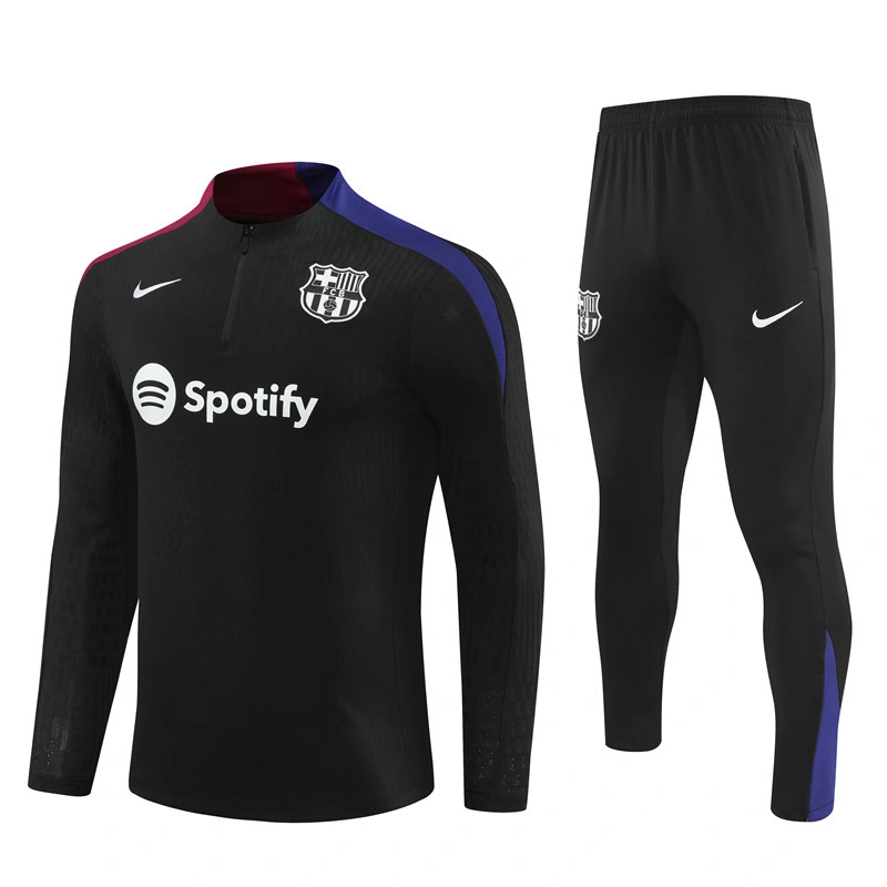 2024-25 Barcelona Half-Pull Training Suit Jersey Set