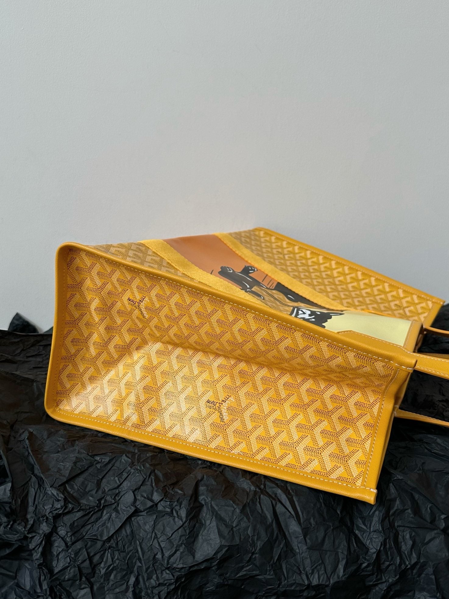 Goyard Goya Villette Tote 45Cm Yellow Canvas