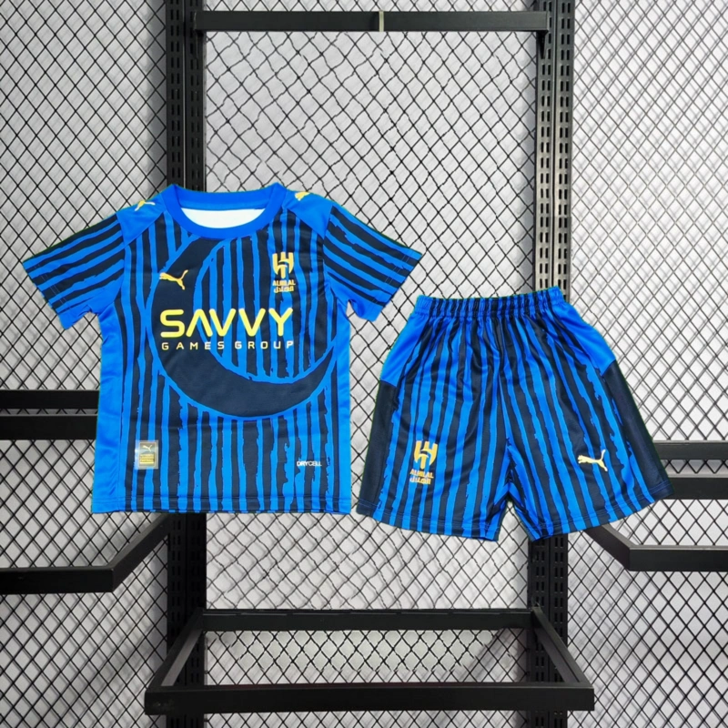 2025-26 Al-Hilal Home Kids football jersey Al Hilal