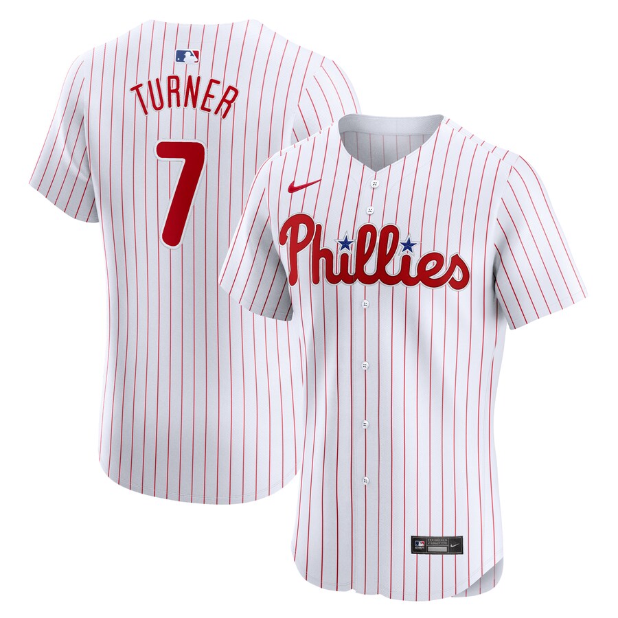 Trea Turner Philadelphia Phillies Home Elite Jersey White