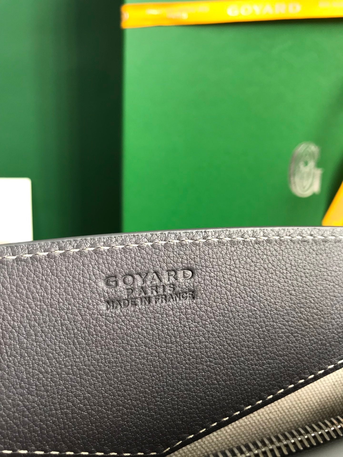 Goyard Rouette Structuré Mini Bag 21cm Grey Black Goyardine Canvas And Calfskin