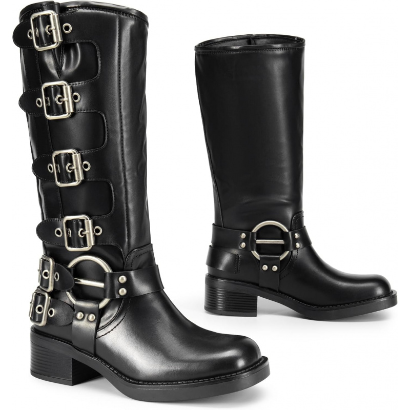 Women's Knee High Riding Boots Side Zipper