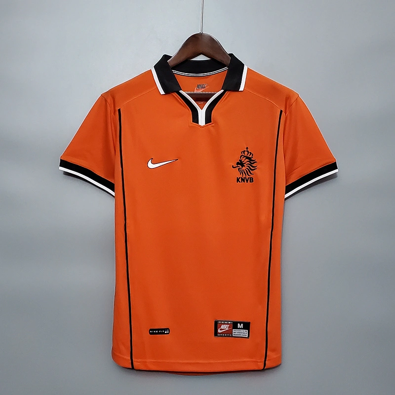 Retro 1998 Holland home   Football jersey retro