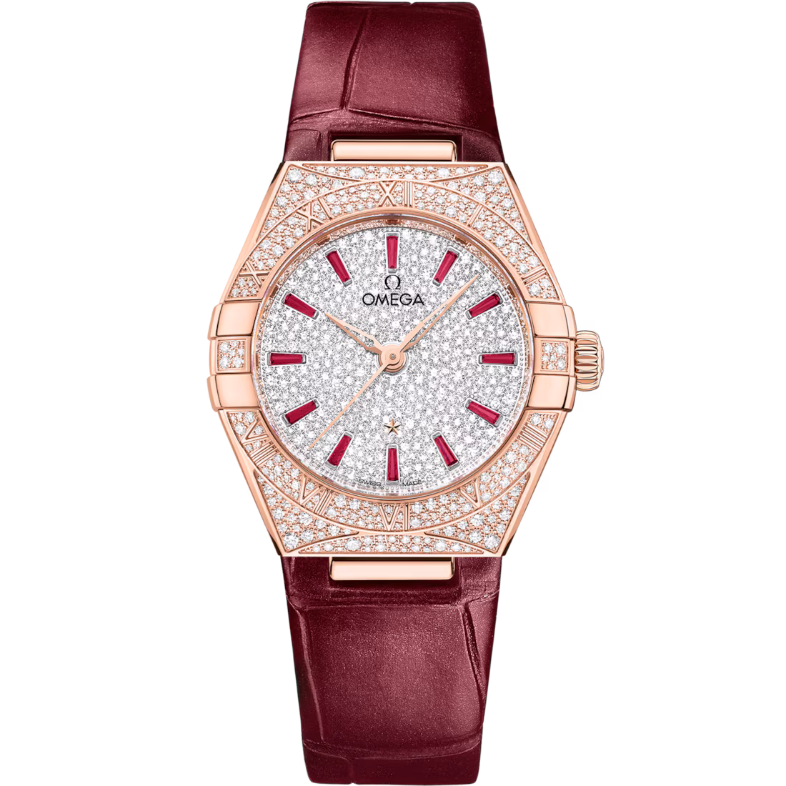 Omega Constellation Ladies' Selection 29mm Sedna™ gold on leather strap 131.58.29.20.99.001