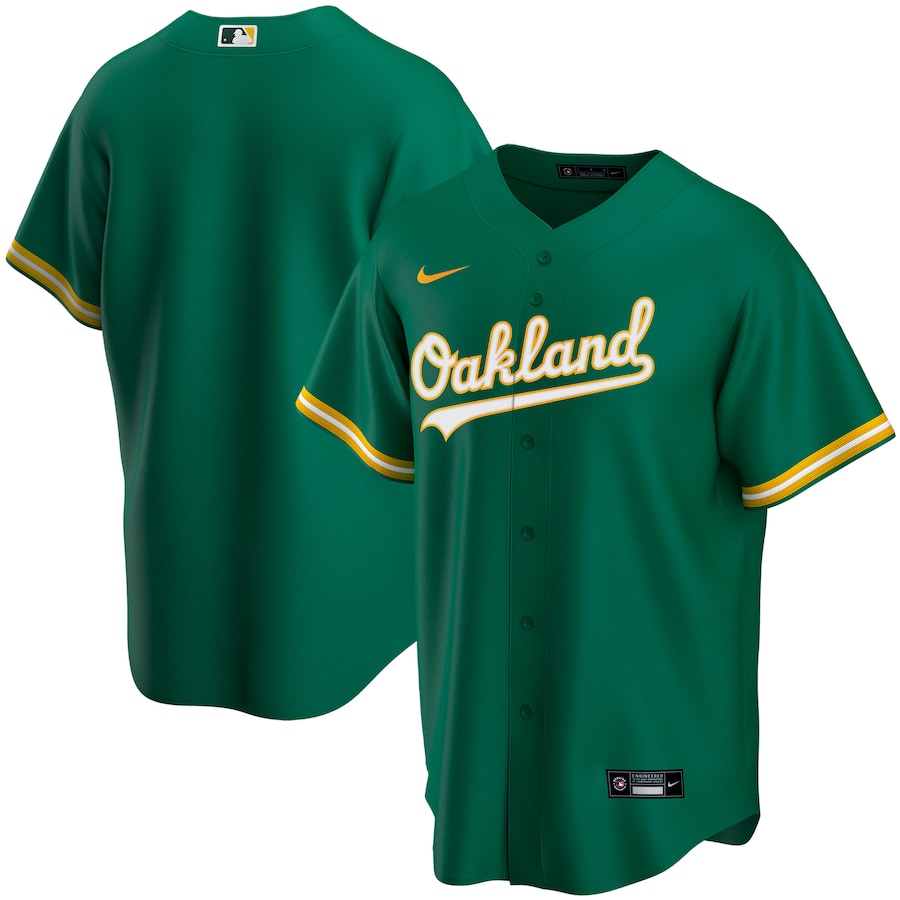 Oakland Athletics Youth Alternate Team Jersey Kelly Green