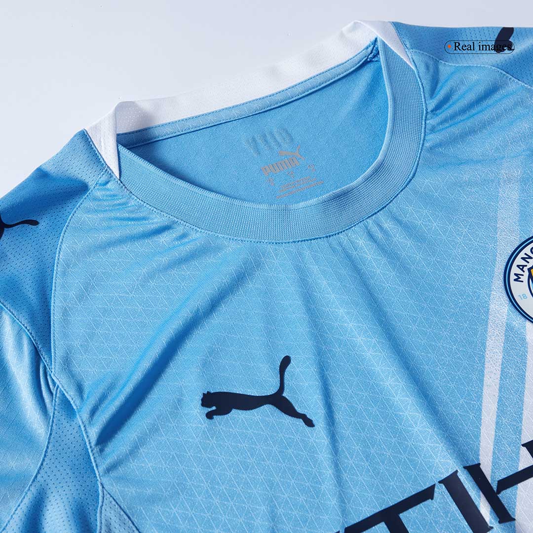 HAALAND #9 Manchester City Home Player Version Soccer Jersey 2025/26 Blue
