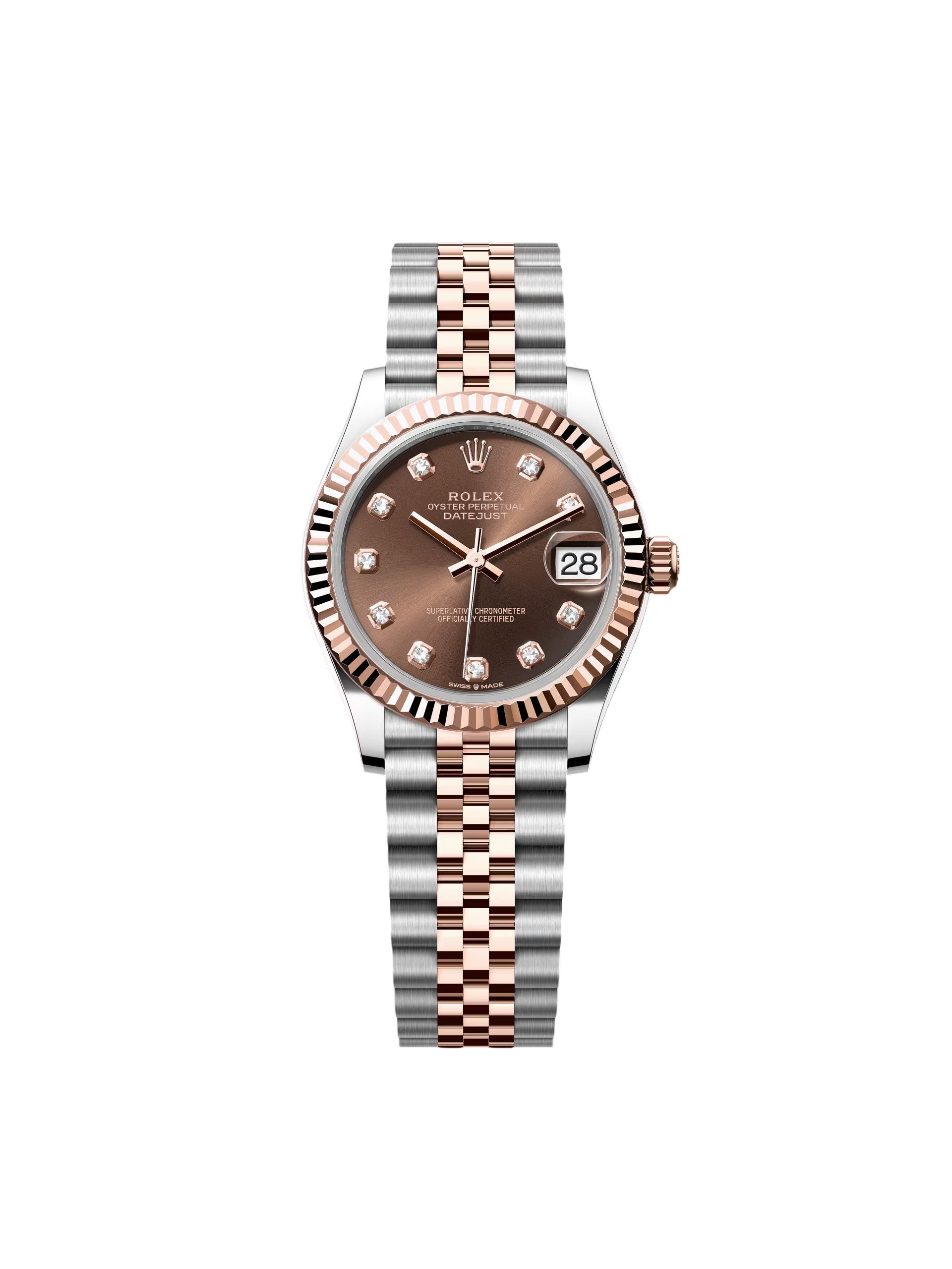 Rolex Datejust m278271-0027/0028 Chocolate 31mm Dial Oyster Bracelet Watch