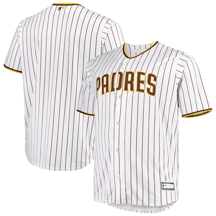 San Diego Padres Big&Tall Home Team Jersey White/Brown