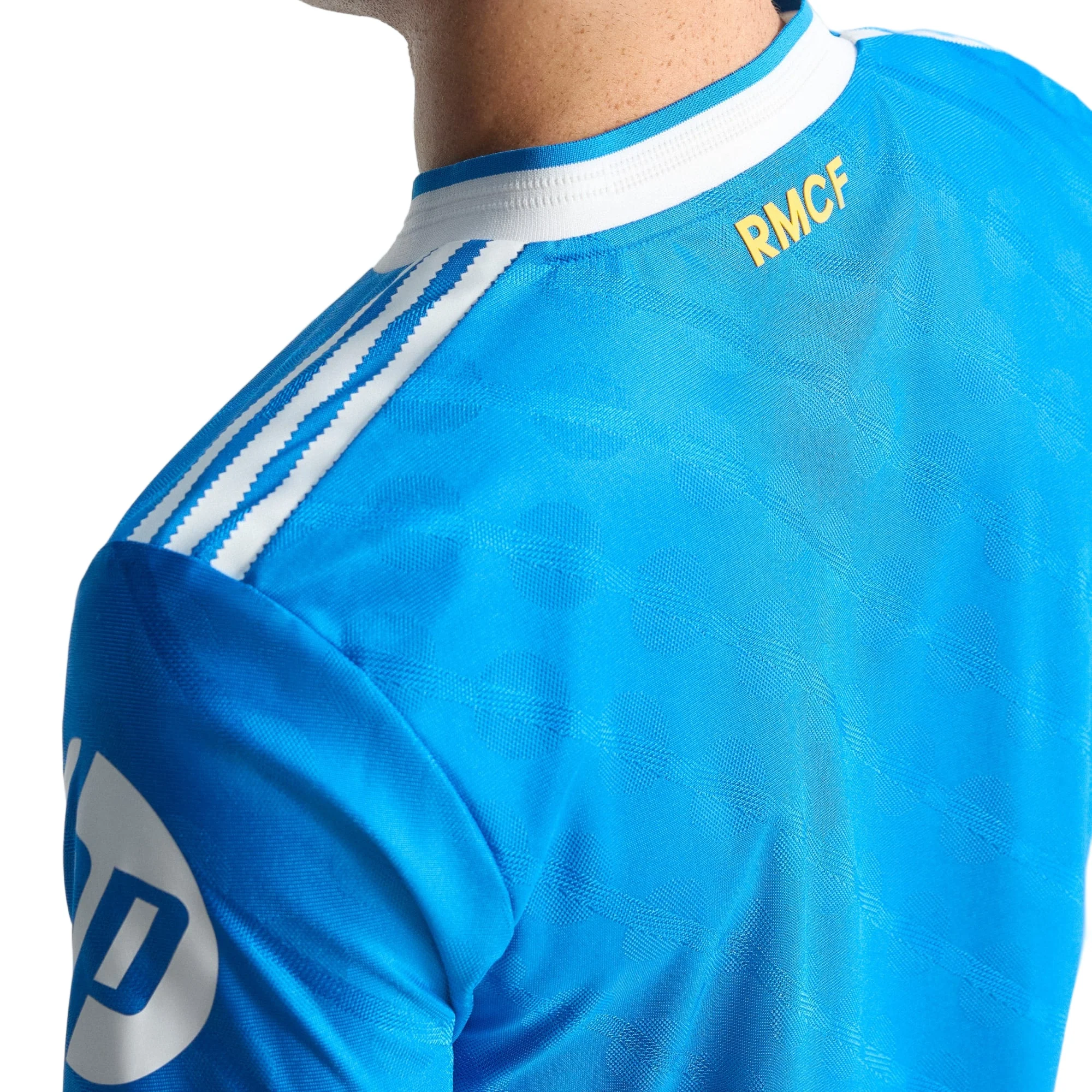 adidas Men's Mbappe  Real Madrid 25/26 Authentic Third Jersey w/ Champions League Patches (Blue)