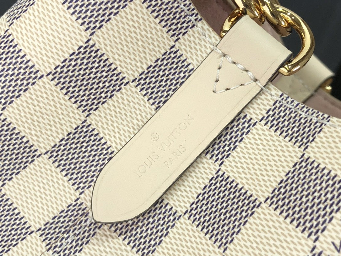 Louis Vuitton Damier Azur N Ono  Bb Bucket 20Cm