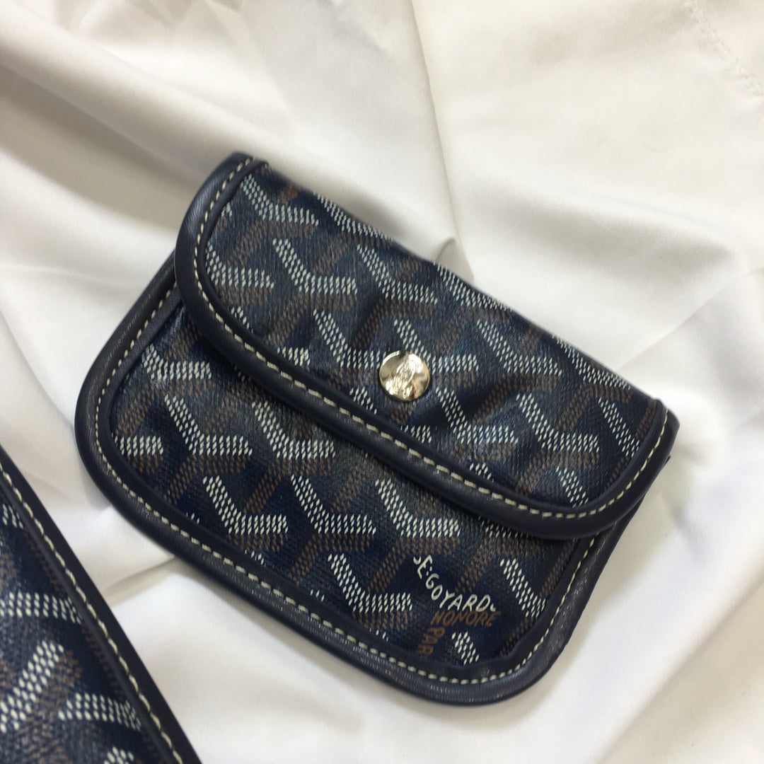 Goyard Anjou Mini Bag 20cm Black Canvas